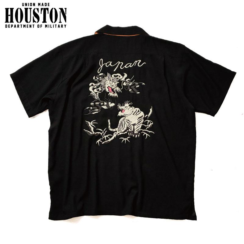 HOUSTON（ヒューストン） スカシャツ レーヨンオープンカラーシャツ