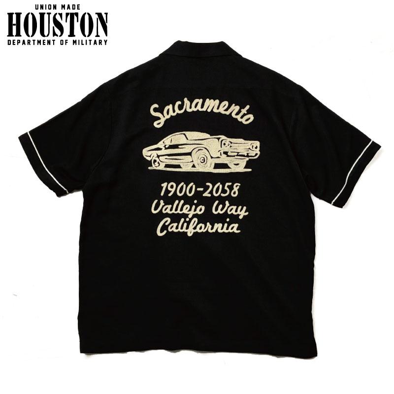 HOUSTON（ヒューストン） ボーリングシャツ レーヨンオープンカラー