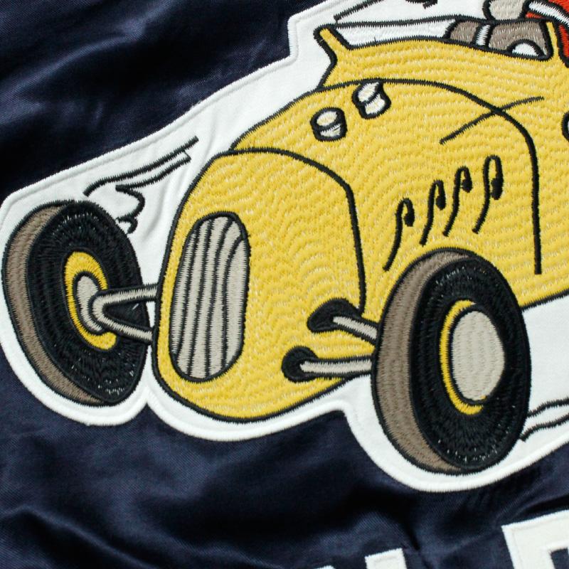 HOUSTON ヒューストン スタジャン アワードジャケット スポーツジャケット レーシング カークラブ Hotrod ホットロッド