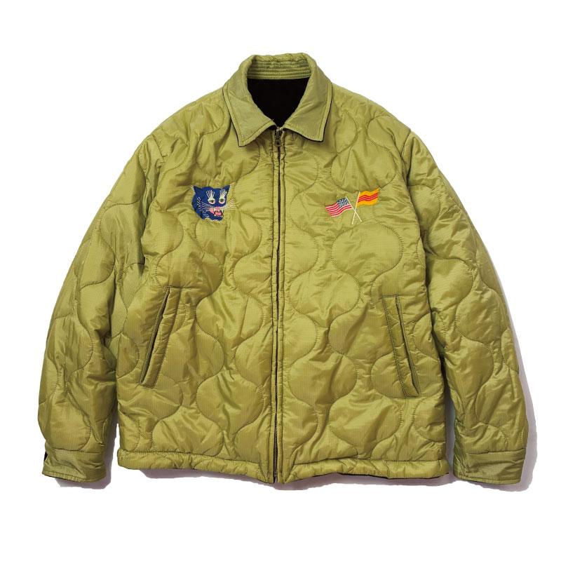 HOUSTON ヒューストン ベトジャン 別珍ベロア 虎刺繍 中綿入り XL コットンベトナムジャケット「TIGER」 HOUSTON 51271