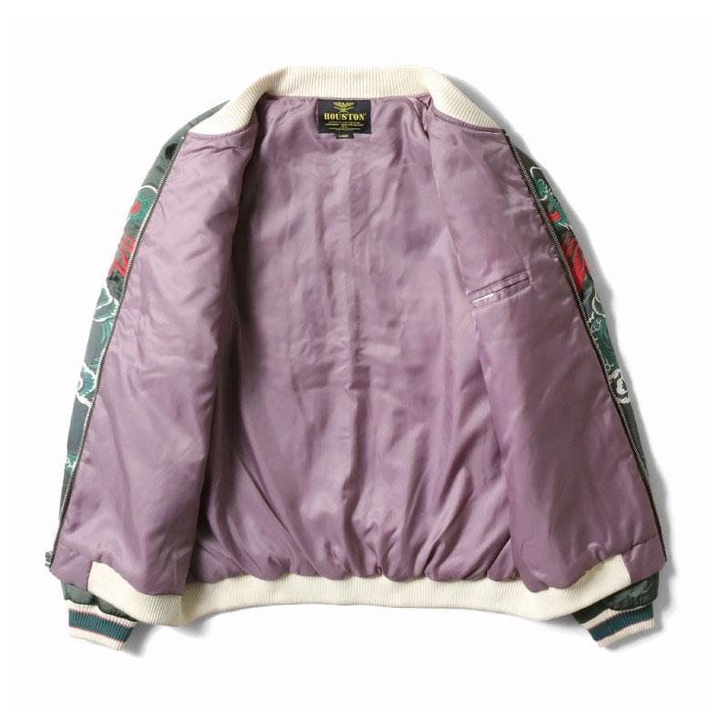 HOUSTON（ヒューストン） スカジャン マップ地図柄 ヴィンテージ加工