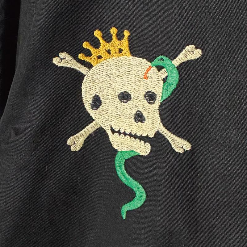 HOUSTON（ヒューストン） ベトジャン ベトナムジャケット スカル柄