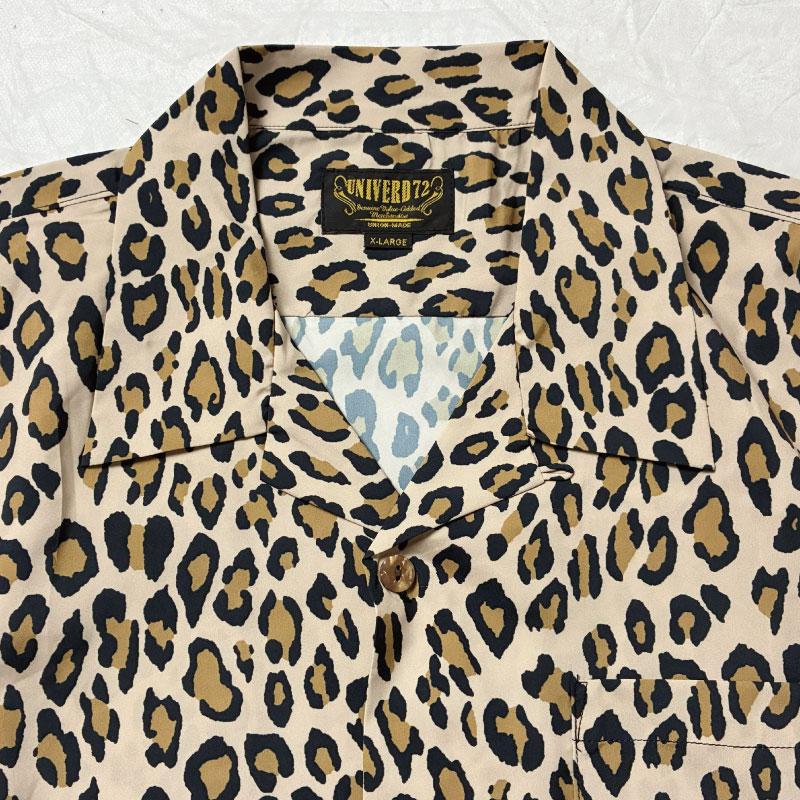 アロハシャツ オープンカラーシャツ 半袖 Leopard レオパード柄 豹柄