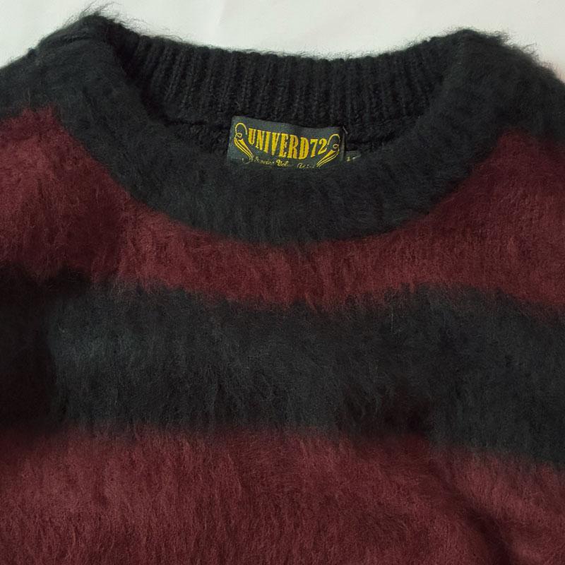 セーター ボーダーニット ボーダー柄 太いボーダー 黒赤 黒白