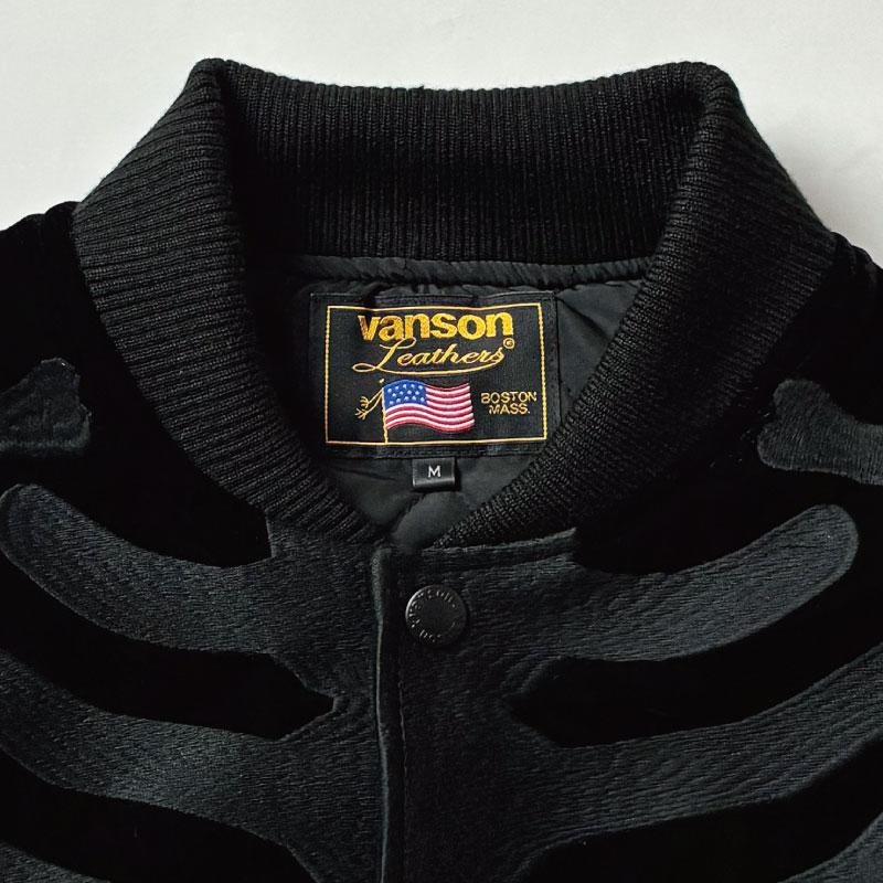 VANSON（バンソン） ブルゾン スタジャン ボンバージャケット ベロア