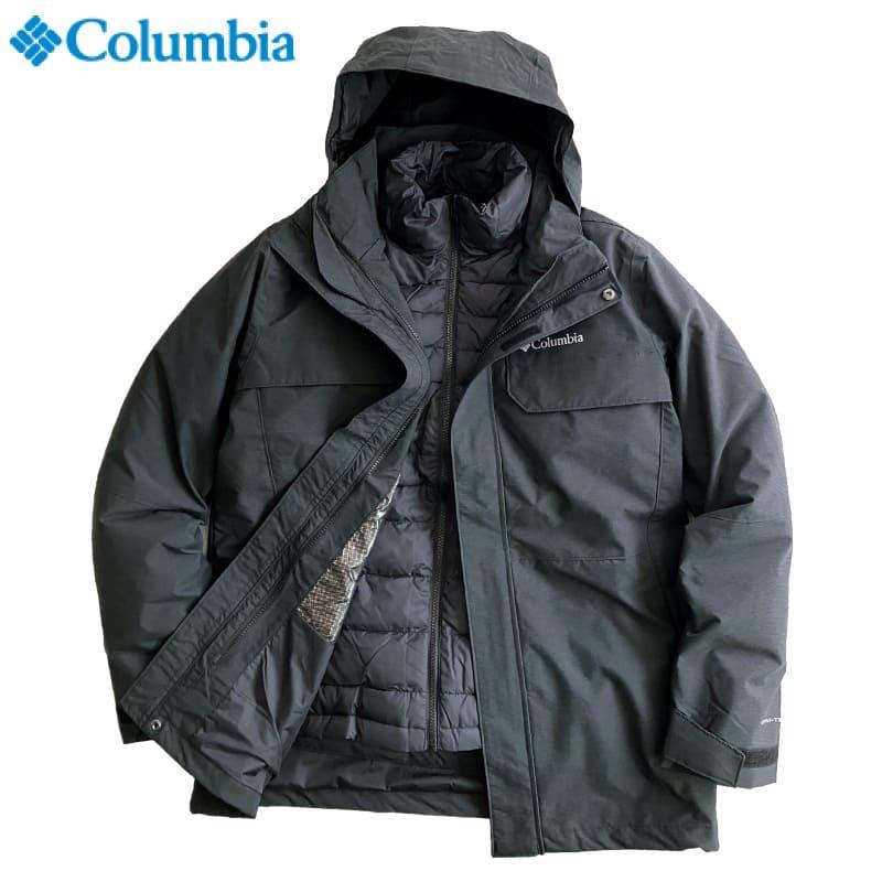 Columbia フード付きジャケット 黒オムニテック
