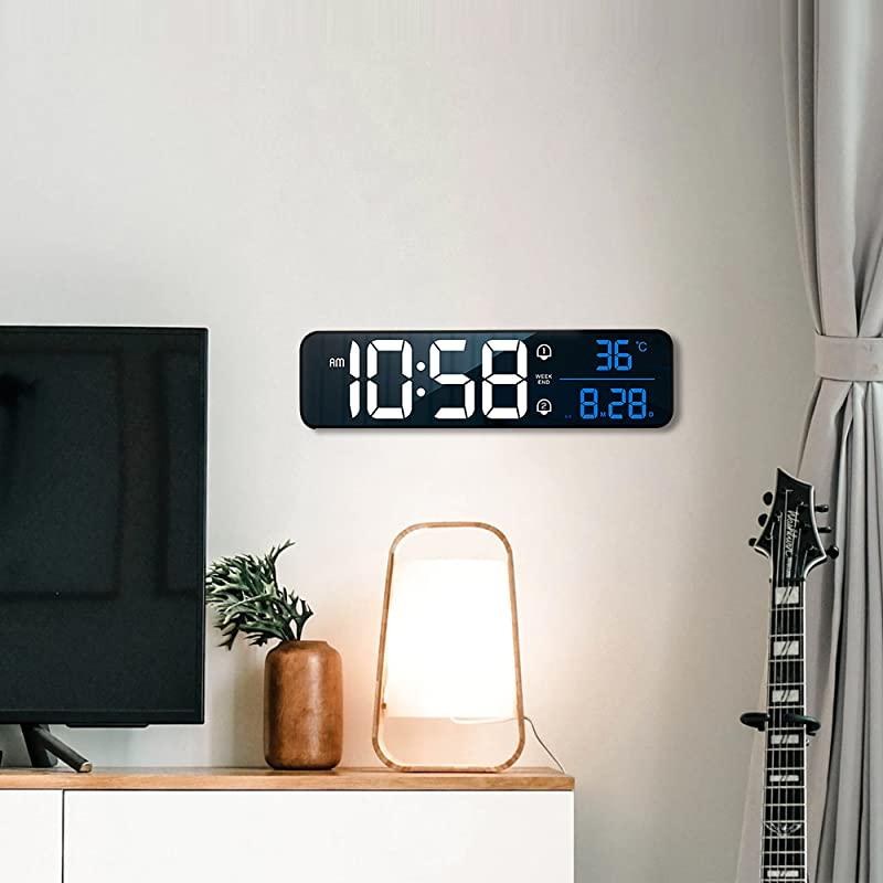 デジタル時計 置き時計 目覚まし時計 LEDデジタル時計 USB充電式 音声