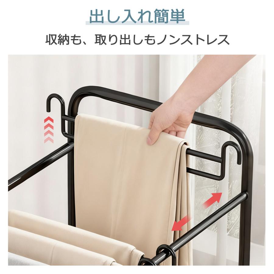 スラックスハンガー 20本掛け ズボンハンガー コンパクト ハンガー