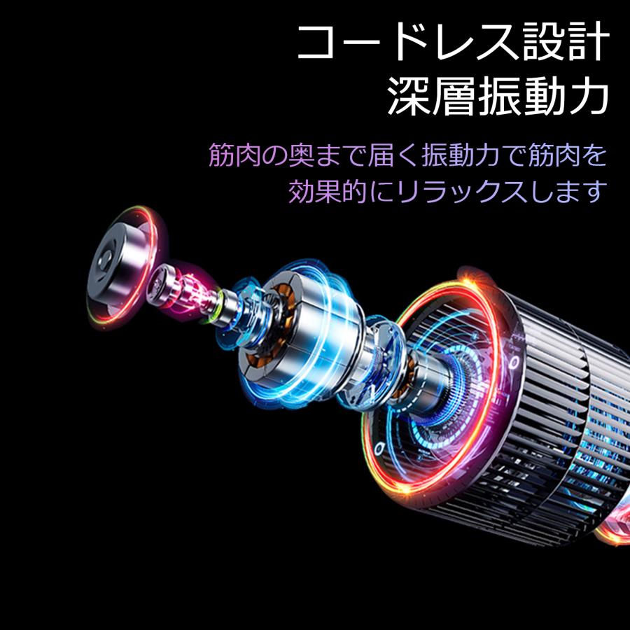 マッサージガン 筋膜リリースガン 加熱＆冷却機能(10-45℃) 強力振動