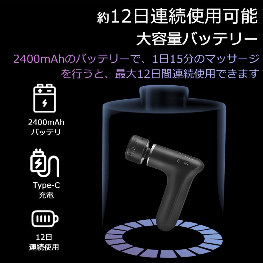 マッサージガン 筋膜リリースガン 加熱＆冷却機能(10-45℃) 強力