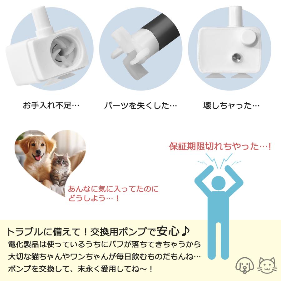 自動給水器 ステンレス製 専用 ポンプ 猫 犬 KSK-PT-2L 水飲み器 浄水