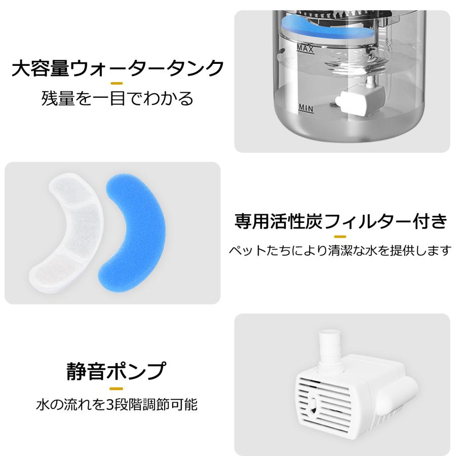 自動給水器 猫 ペット 自動給水機 犬 水飲み器 水飲み 自動 給水