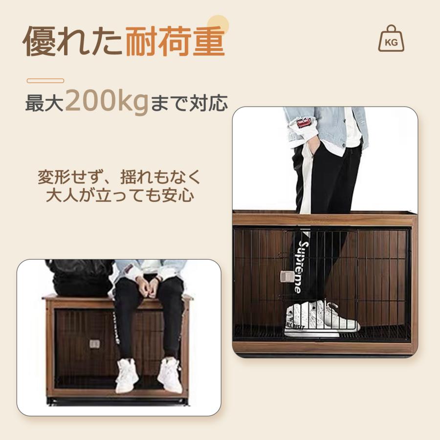 クーポンあり】犬ケージ 屋根付き ゲージ キャスター付き いぬケージ