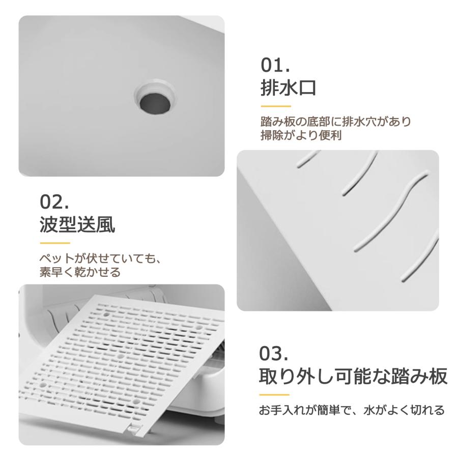 年間1位】ペットドライヤー ハウス なでなで窓 62L ペット乾燥機