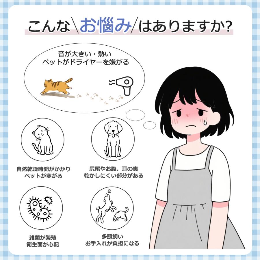 82Lモデル】ペットドライヤーハウス 自動 温度/風量調整 ペット乾燥箱