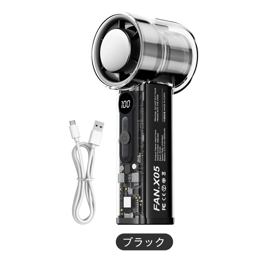 新品未使用✨ 5個セット ハンディファン 強風 小型 USB充電 携帯 扇風機 冷却 小型 ハンディファン 手持ち扇風機 強風 おしゃれ 小型