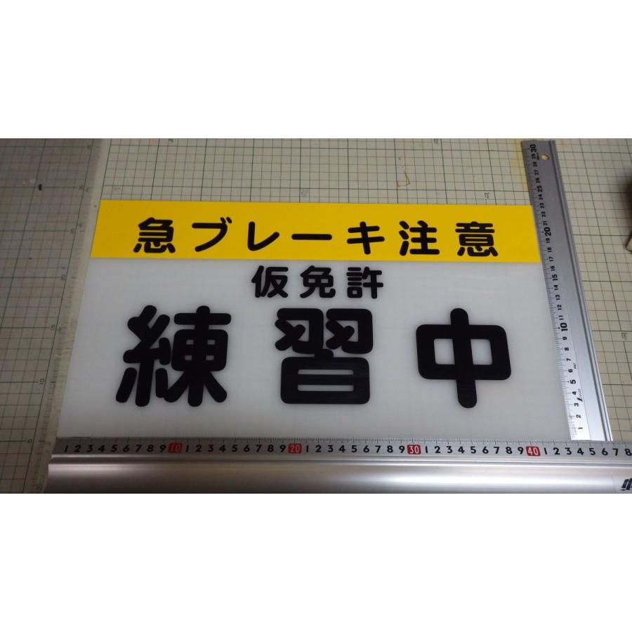 仮免許練習中 アンドンプレート 大型ナンバーサイズ デコトラ 仮免許練習中 アンドンプレート 大型ナンバーサイズ デコトラ
