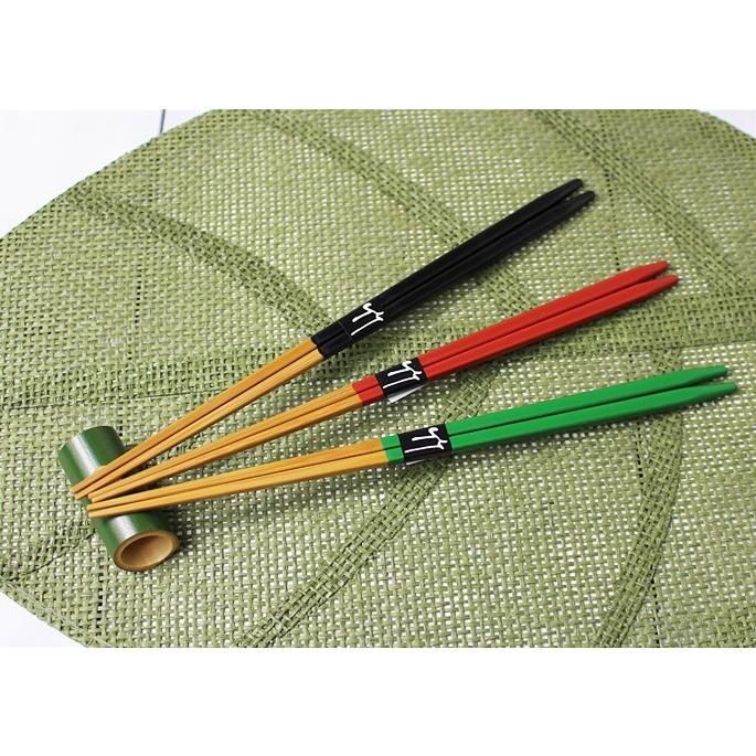 細箸/緑 23cm 箸先は程よい細さ/ 握りやすい竹製お箸 : 竹彩本舗 Yahoo