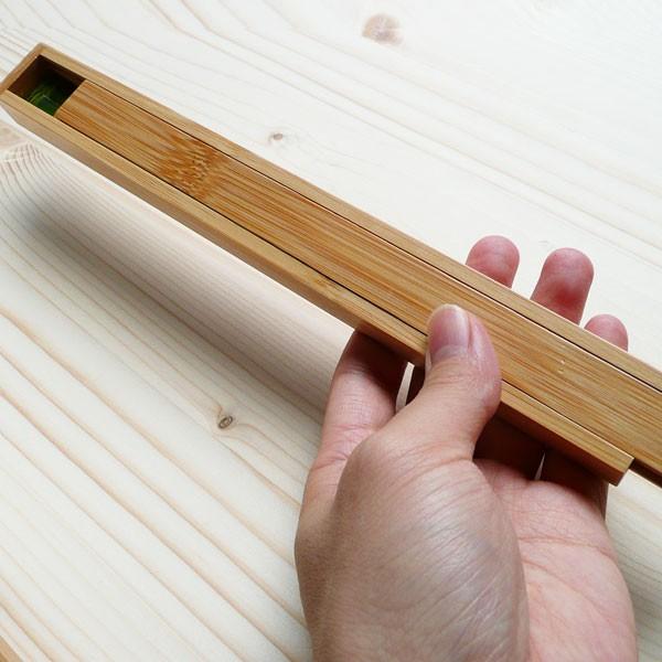 竹の箸箱 箸入れ23cm用Lサイズ 男女兼用スライド箸入れ/お弁当用箸箱