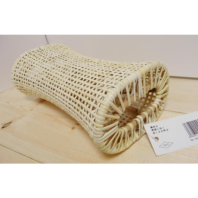 ひんやり冷感枕 安眠快眠まくら/籐枕/やや高め12cm 通気性除湿ひんやり