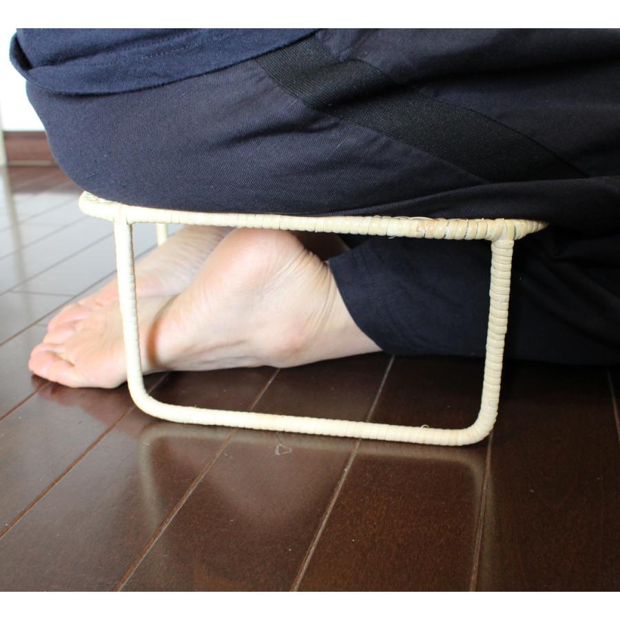 籐正座椅子器/大きめ/長時間でも脚の痺れや膝の痛み軽減できる座椅子