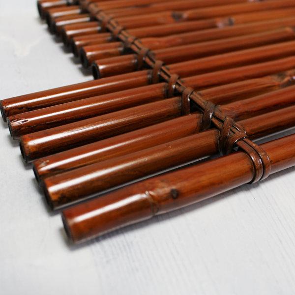 竹 飾り インテリア 花台 染竹の花台27cm×15cm 玄関和室の花瓶小物ディスプレイ花台 飾卓