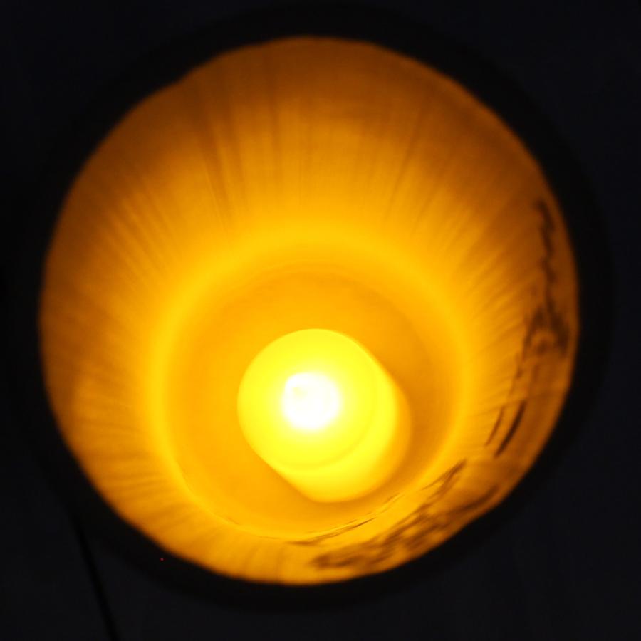 電池式LED灯篭照明ライト 竹あかり波 火を使わない安全小型 電池式LED灯篭照明ライト 竹あかり波 火を使わない安全小型