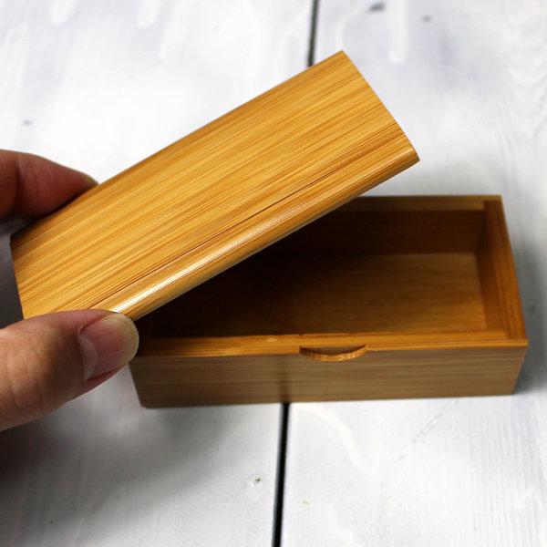 スス竹ふた付き爪楊枝入れ5個セット 衛生的な箱型爪楊枝BOX