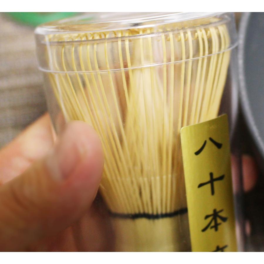 茶筅 80本立 直径6cm 高さ11cm 竹製 抹茶 泡立て 茶道具 お稽古用 プラ