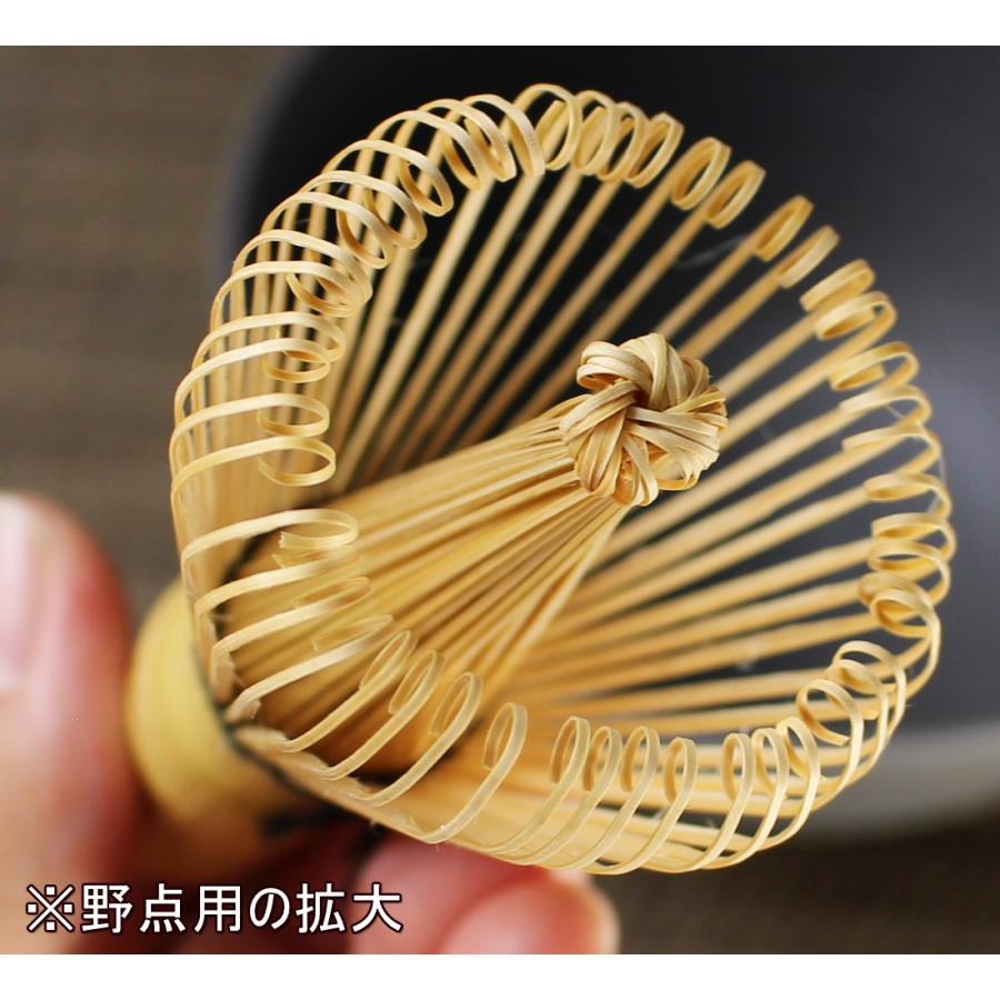 未使用品　茶筅 竹製 6本セット ケース付き 茶筅 80本立 直径6cm 高さ11cm 竹製 抹茶 泡立て 茶道具 お稽古用 プラ