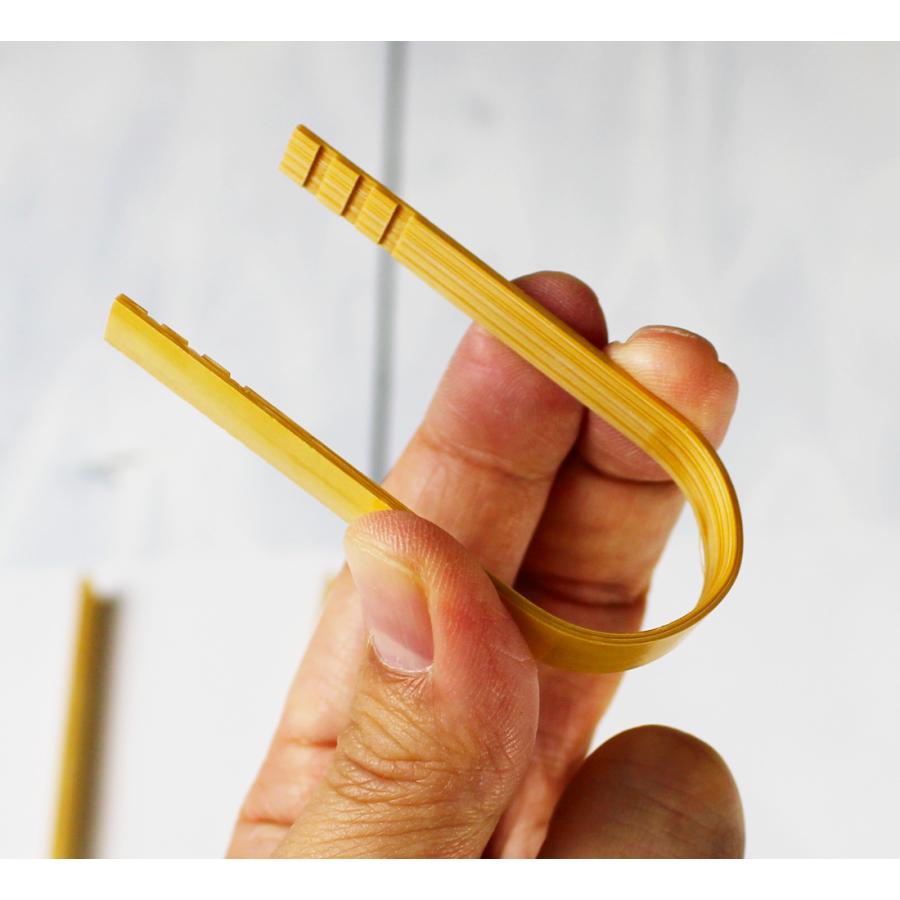 超！極小ミニミニトング7cm/漬物/豆/乾き物試食品提供トング : 竹彩