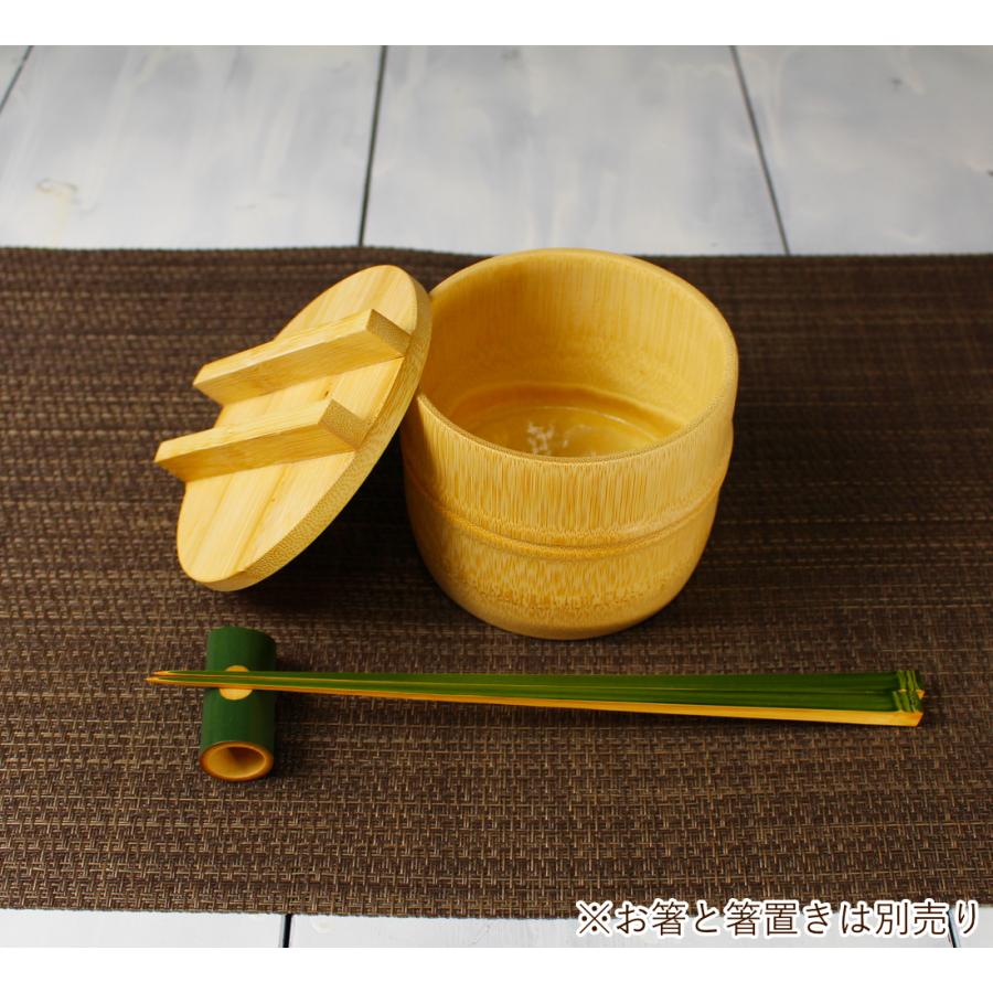 竹釜おひつ 蓋つき竹の丼ぶり うつわ いくら丼や酢飯やチラシ寿司のお