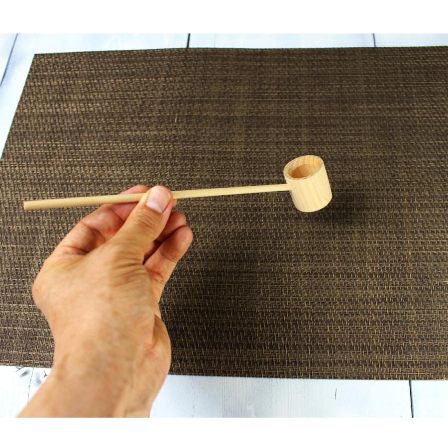 小さい豆ひしゃく 木製柄杓 ドレッシングやお酢のレードルにも液体調味