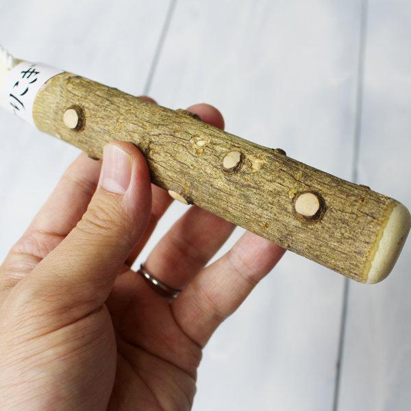 天然さんしょうのすりこぎ棒 天然木製 すりこぎ棒 単品 山椒 24cm 中サイズ すりこぎ すり棒 さん