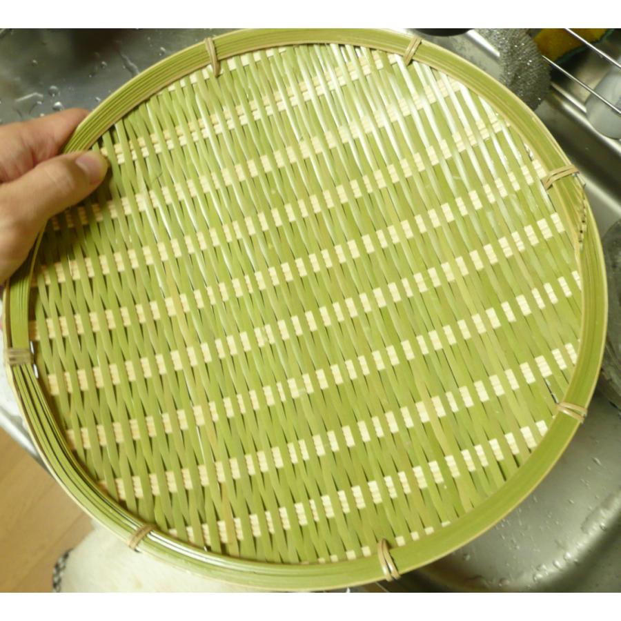 調理用バットざる 高品質青竹盆ざる 水切りトレー 中27cm/9寸 目が