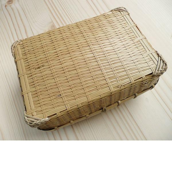 白竹 二重編み 弁当箱 19cm 高級 竹編み ランチボックス ピクニック