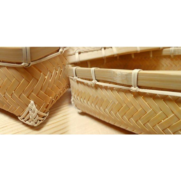 竹製バスケット　小物入れ　弁当箱 竹製バスケット 小物入れ 弁当箱