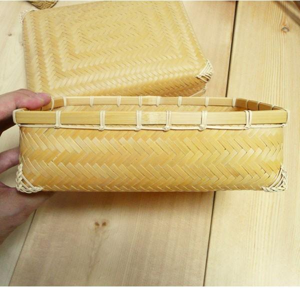 竹編みランチボックス 弁当箱 国産日本製 大きめ ピクニックバスケット