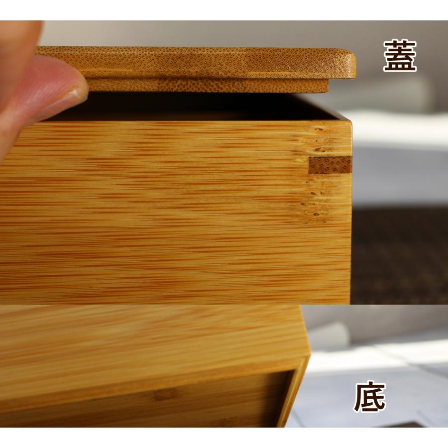 4マス区切りスス竹正角2段弁当箱16cm重箱/正月のお節料理やオードブル