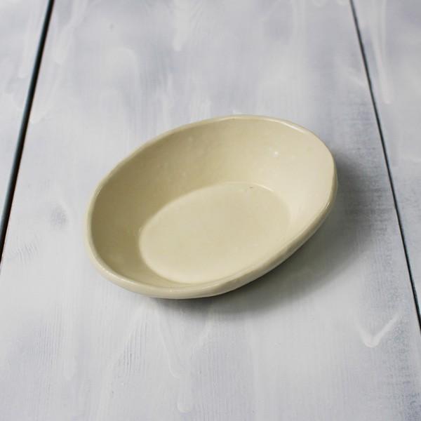 豆皿 小皿 11.5cm 白 ホワイト マット 醤油皿 漬物皿 付け出し 京焼