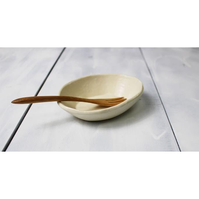 豆皿 付け出し皿A（白・マット調ホワイト）陶器 作家物/和え物や漬物皿
