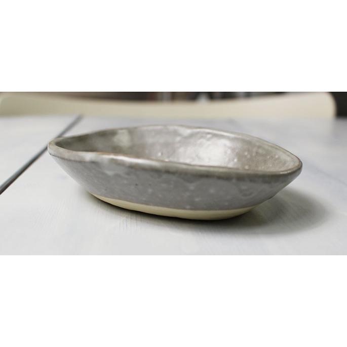 豆皿 付け出し皿A（白・マット調ホワイト3枚/グレー灰3枚