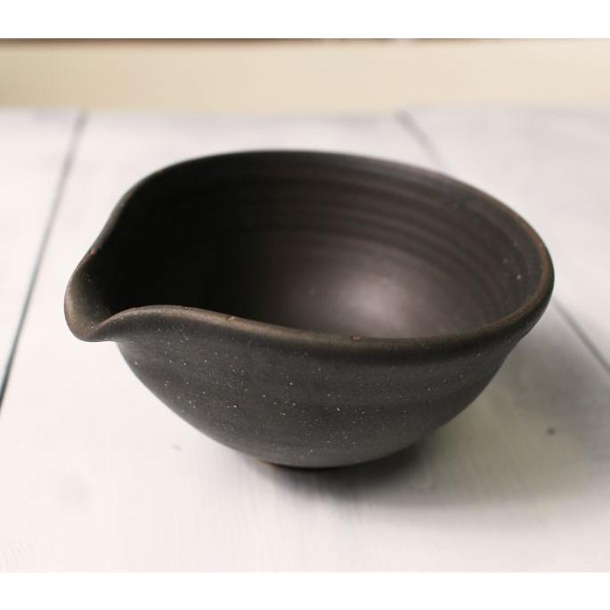 片口小鉢 黒 作家物おしゃれ/付け出し料理 お椀 とんすい 和風スイーツ