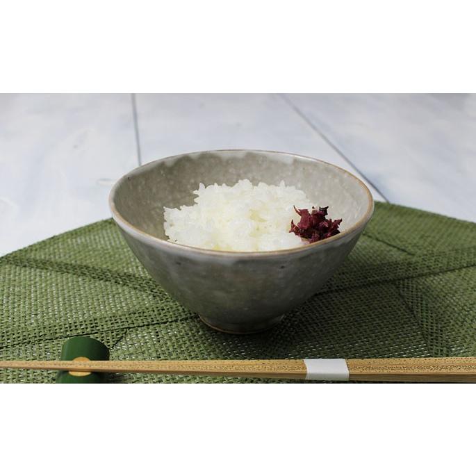 ご飯茶碗 作家物 陶器 大盛サイズ/道半のお茶碗Simpleグレイ灰色 : 竹