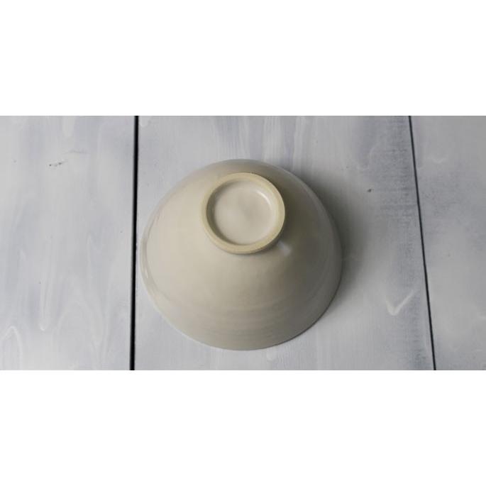 ご飯茶碗 作家物 大盛 軽量陶器/道半のお茶碗Simple（ホワイトマット白