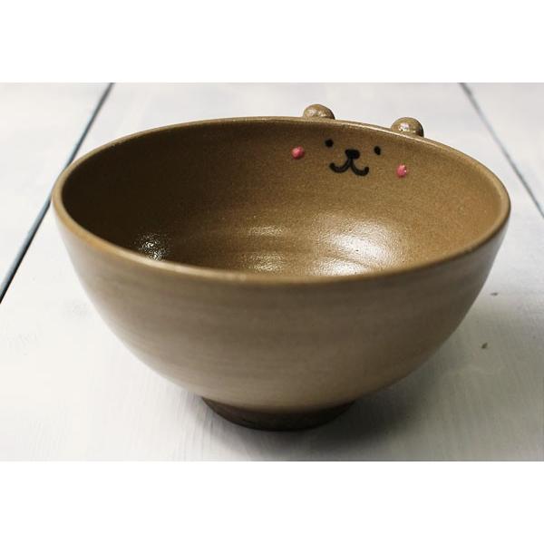 子供用 小サイズ茶色のクマさんのかわいいご飯茶碗 動物絵柄 作家物の陶器の器 T2 1 17 竹彩本舗 Yahoo 店 通販 Yahoo ショッピング