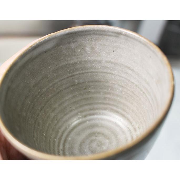 陶芸作家の手作り湯呑/お茶 焼酎水割り 陶器コップ/フリーカップ No22