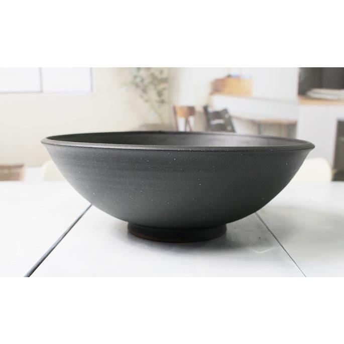 サラダボール パスタ皿 大鉢 作家物 食器 器 陶器/道半のスミボウル