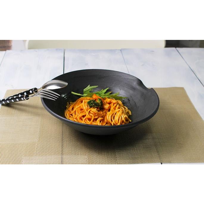 サラダボール パスタ皿 大鉢 作家物 食器 器 陶器/道半のスミボウル