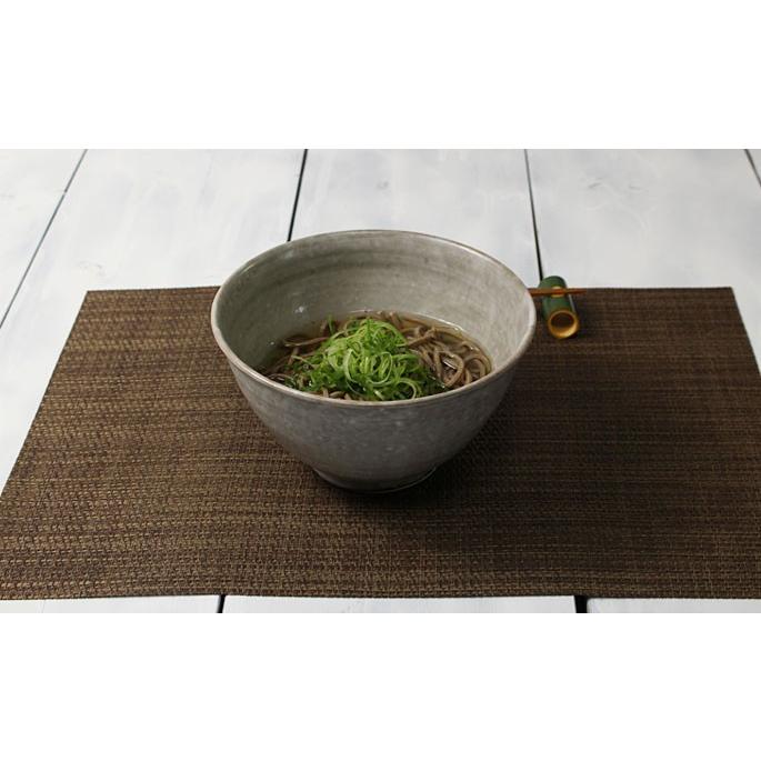 丼ぶり麺鉢 蕎麦 麺類 丼ぶり鉢 大きい 底深い 作家物/グレイ 灰色